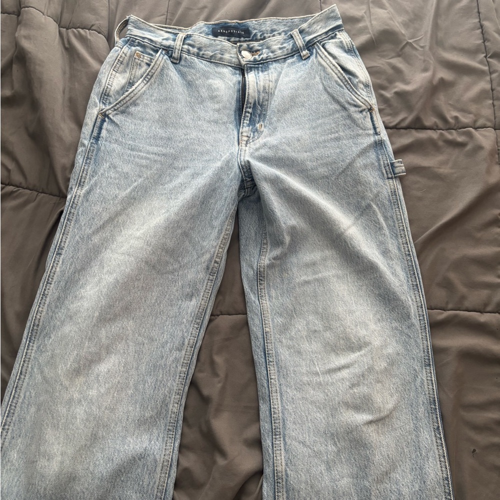 Aeropostale Blue Relaxed Jeans Vintage Wash
